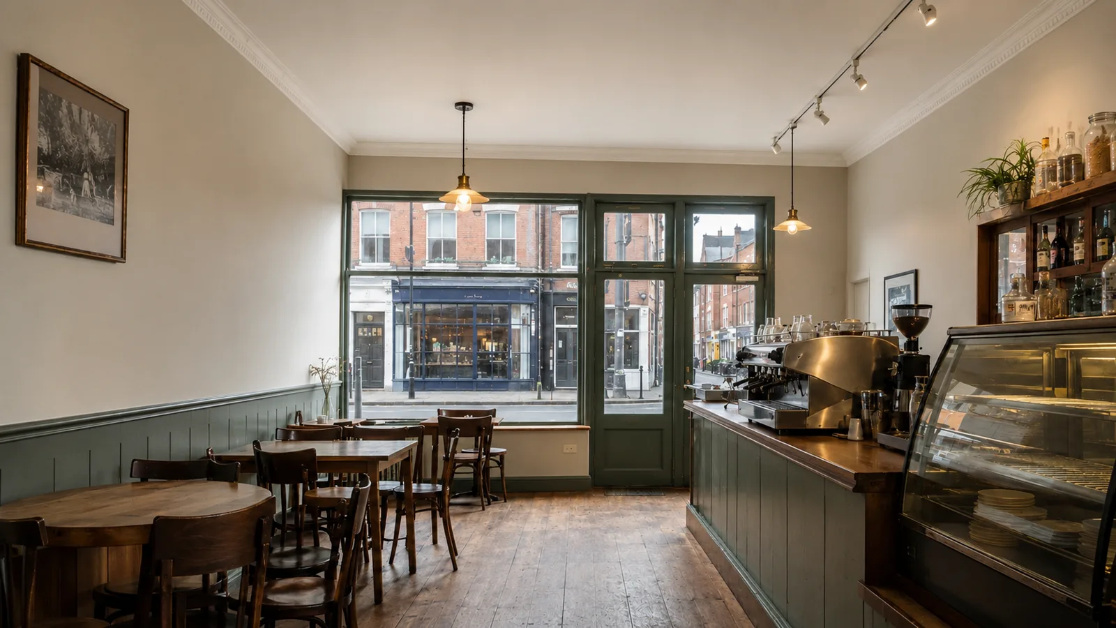 Cafe after repainting by Captain Paint in Birmingham